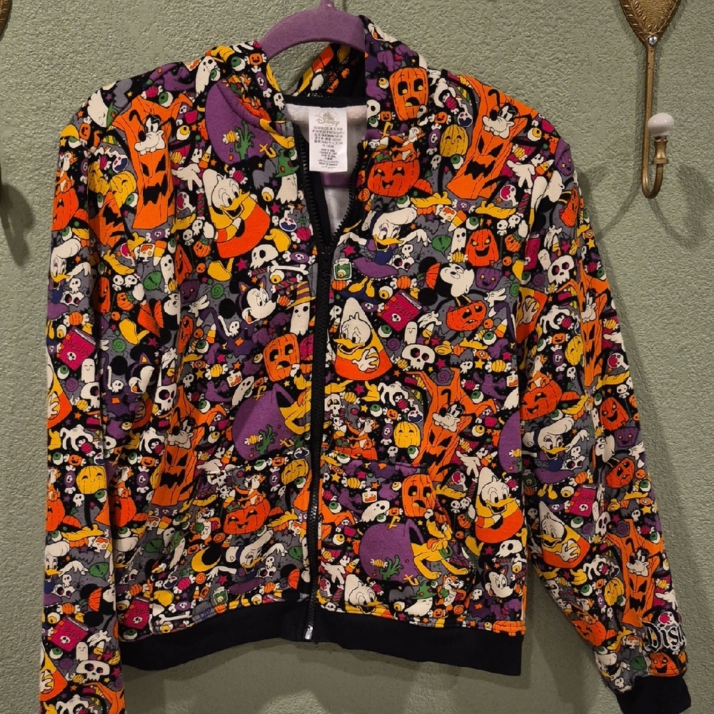 Disney Halloween Kids Puffer Jacket - Black, Orange, Purple